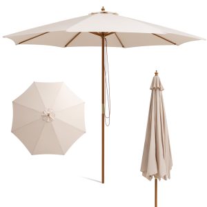 Garden Teak Umbrella / Round Umbrella