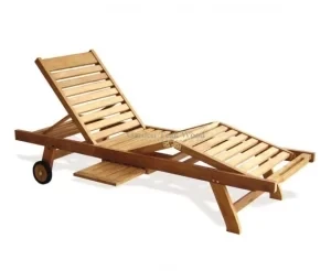 Teak Wood Sun Lounger S